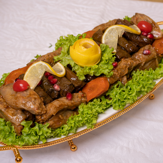 محاشي مشكلة (ورق عنب - ملفوف - بصل) Mixed Mahashi (grape leaves - cabbage - onions)