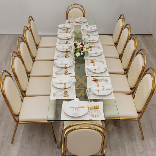 glassed table and chair ست كراسي مع طاولة زجاج