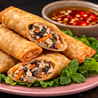 Golden Crispy Vietnamese Egg Rolls