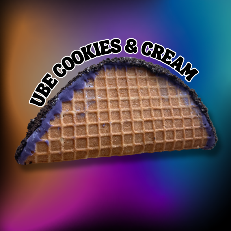 Ube Oreo Ice Cream Taco
