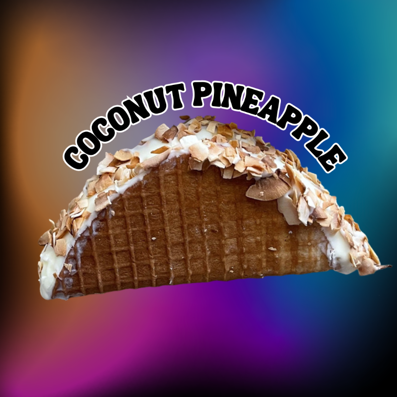 Coconut Pineapple Ice Cream Taco