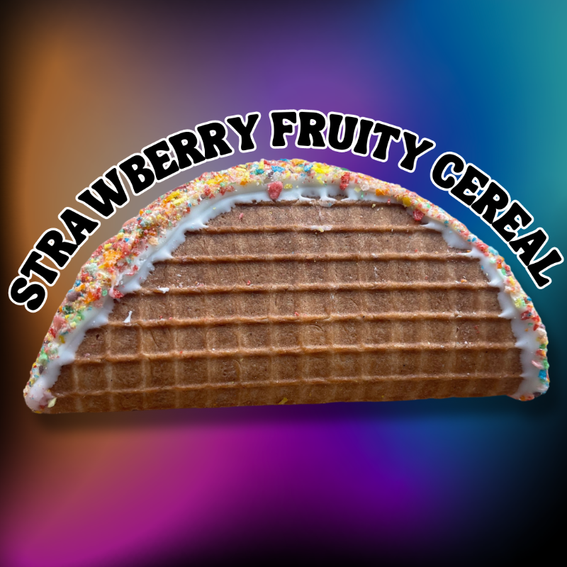 Strawberry Fruity Cereal Ice Cream Taco