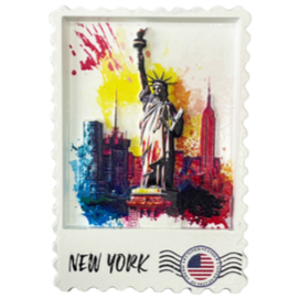 RESIN STAMP MAGNET NYC-M2067