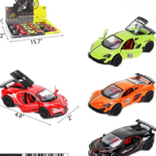 DIECAST SPORTS CAR WITH LIGHT AND SOUND 3622D