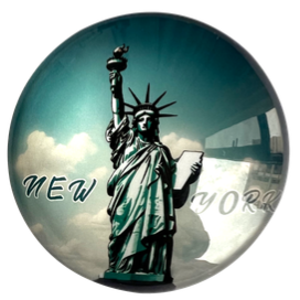 Glass Magnet NYC-M72