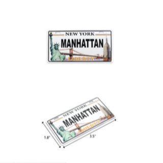 License plate Magnet Small (Manhattan) 377038