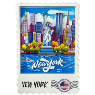 RESIN STAMP MAGNET NYC-M2063