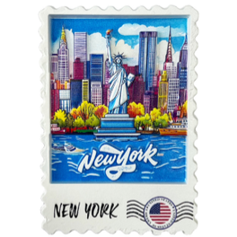 RESIN STAMP MAGNET NYC-M2063