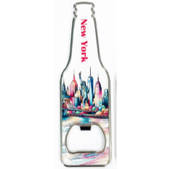 Metal Bottle Opener Magnet NYC-M2061