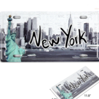 New York Skyline License Plate 78517