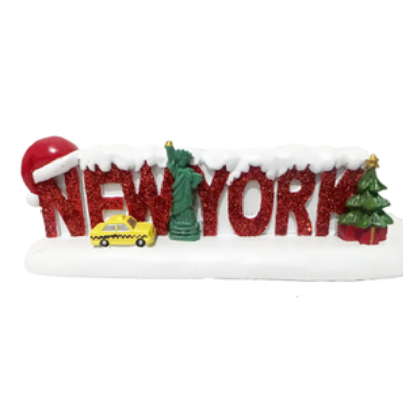 NY GLITTER ORNAMENT R8
