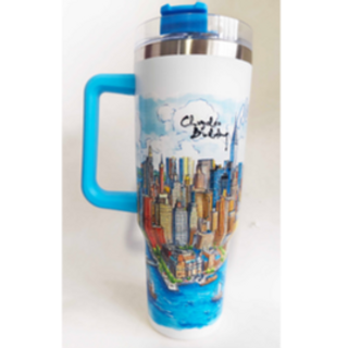 NY STANLY CUP WITH STRAW WHITE ST05C
