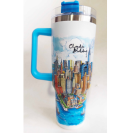 NY STANLY CUP WITH STRAW WHITE ST05C