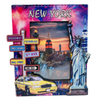 MDF TWO LAYER PICTURE FRAME 4 NYC-F4