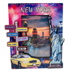 MDF TWO LAYER PICTURE FRAME 4 NYC-F4
