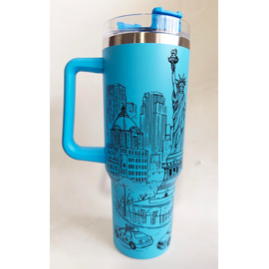 NY STANLY CUP WITH STRAW BLUE ST04BL