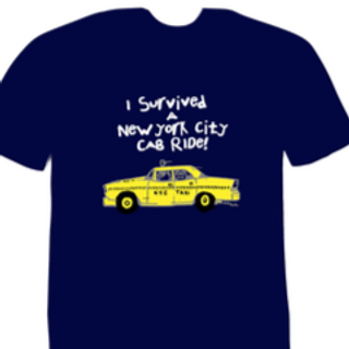 I SURVIVE TAXI (Cartoon) Navy