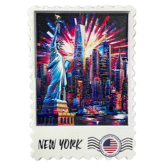 RESIN STAMP MAGNET NYC-M2064