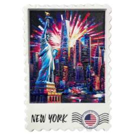 RESIN STAMP MAGNET NYC-M2064