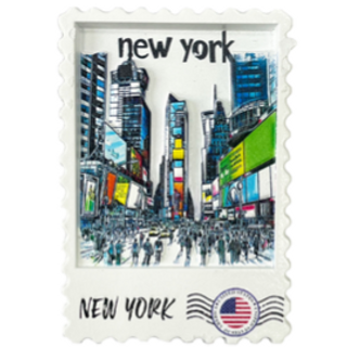 RESIN STAMP MAGNET NYC-M2068