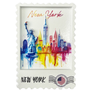 RESIN STAMP MAGNET NYC-M2066