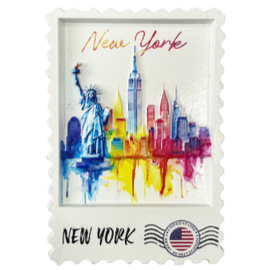 RESIN STAMP MAGNET NYC-M2066