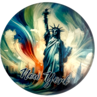 Glass Magnet NYC-M74