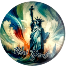 Glass Magnet NYC-M74