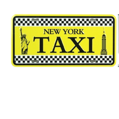 376813 Taxi Plate