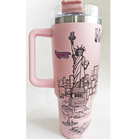 NY STANLY CUP WITH STRAW PINK ST01PK