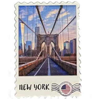RESIN STAMP MAGNET NYC-M2034