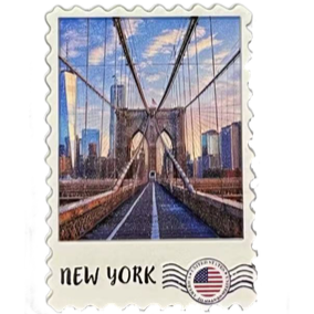 RESIN STAMP MAGNET NYC-M2034