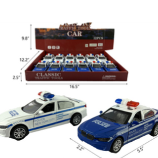 1:32 BMW police Diecast Car w LightMusic LY558