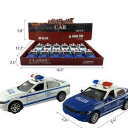 1:32 BMW police Diecast Car w LightMusic LY558