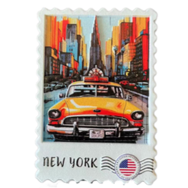 RESIN STAMP MAGNET NYC-M2036