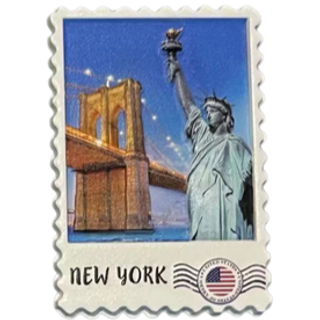 RESIN STAMP MAGNET NYC-M2035