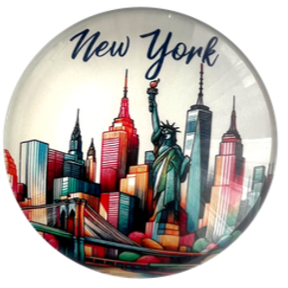 Glass Magnet NYC-M75