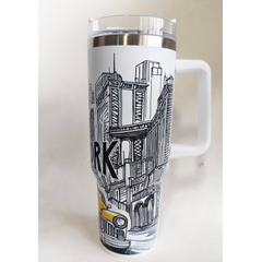 NY STANLY CUP WITH STRAW WHITE ST02W