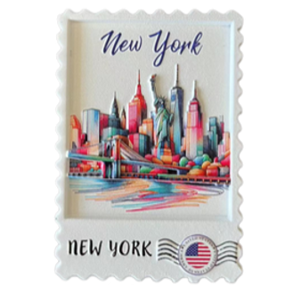 RESIN STAMP MAGNET NYC-M2038