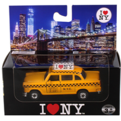 I Love New York Classic Taxi Cab 9589W-ILNY