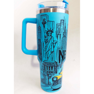 NY STANLY CUP WITH STRAW BLUE ST02BL