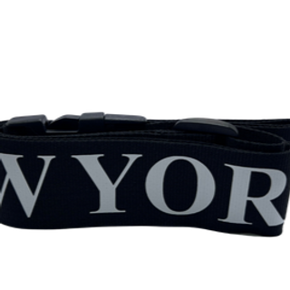 Black New York Luggage Belt D-LBELTB