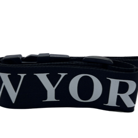 Black New York Luggage Belt D-LBELTB