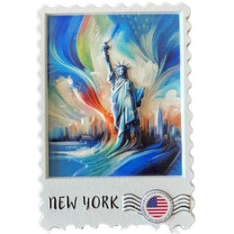 RESIN STAMP MAGNET NYC-M2037
