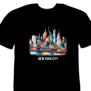 NYC COLOR SKYLINE Black