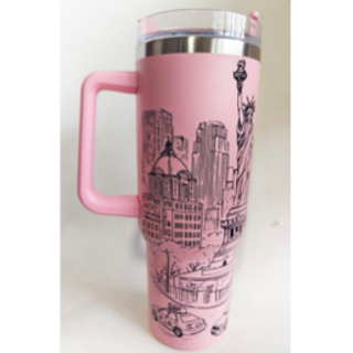 NY STANLY CUP WITH STRAW PINK ST04PK