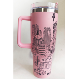 NY STANLY CUP WITH STRAW PINK ST04PK