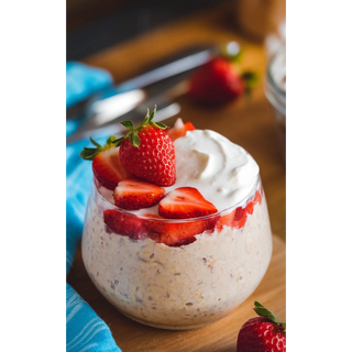  Strawberry & Cream Overnight Oats