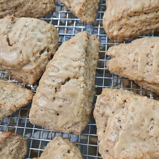 Brown Butter Maple Sourdough Scones