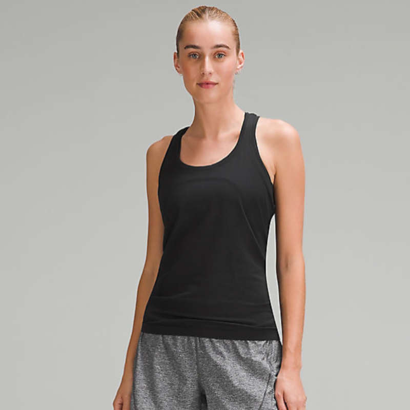 Swiftly Tech Racerback Tank Top 2.0 - *Hip Length - Black 